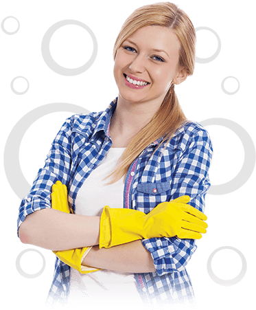 Photo Illustration Of A Smiling Cleaner - Cleaner (372x465)