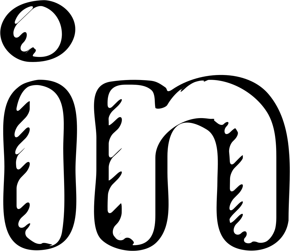 Linkedin Sketched Social Logo Comments - Linkedin Logo Sketch (982x850)