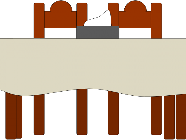 Dining Table Cliparts - Cartoon Dining Table (640x480)