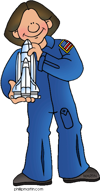Sally Ride Clipart - Cartoon (375x648)
