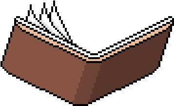Large Book Icon - Pixel Art Book Png (400x400)