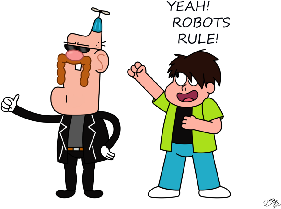 Uncle Bob And John Universe By Supermaster10 - Cartoon (1024x745)