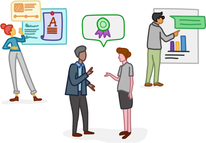 Meet And Exceed Learning And Development Goals - Cartoon (700x522)