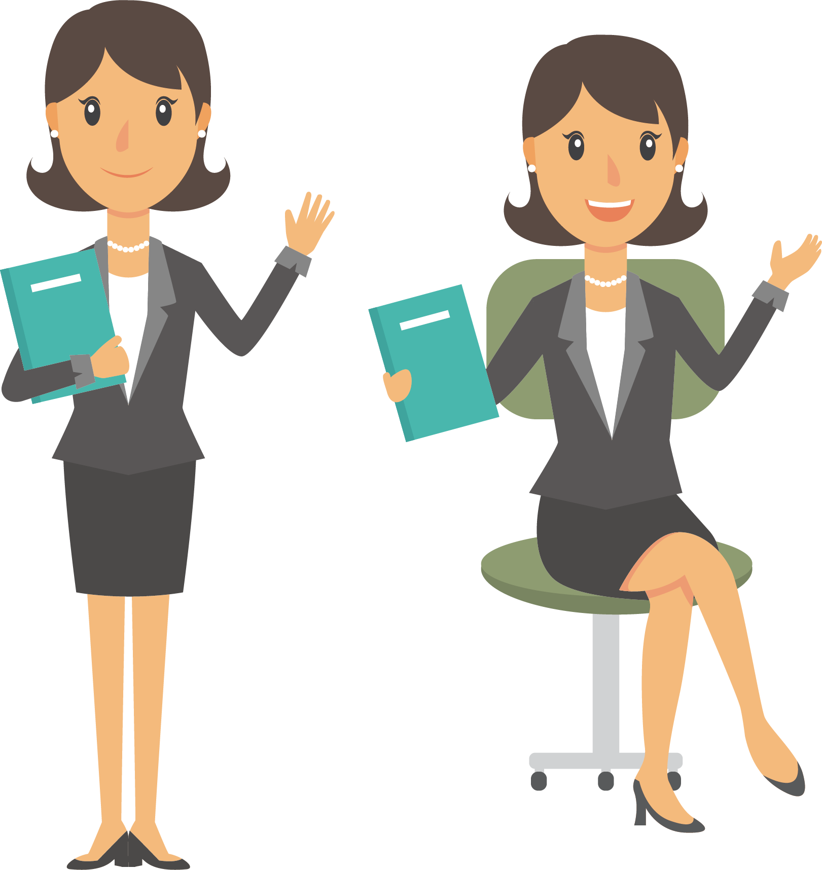 Businessperson Illustration - Professional White - - Infografia De Las Habilidades Blandas (1621x1716)