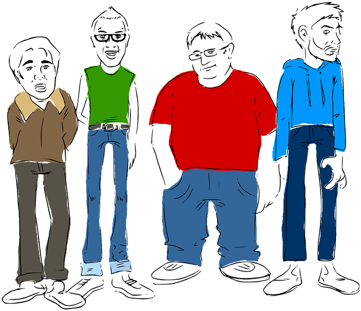 Cartoon Men 21, Buy Clip Art - Hindi (836x720)