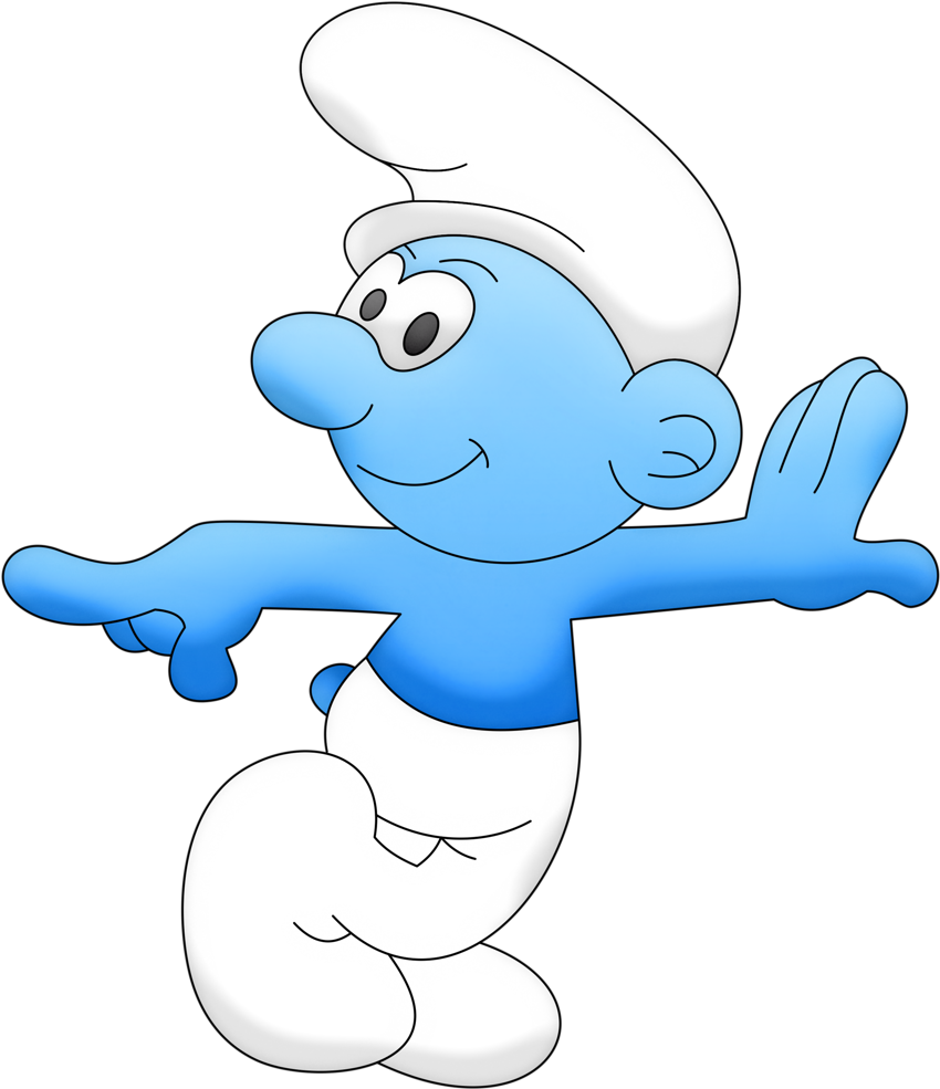 Smurfs - Clumsy Schlumpf (889x1024)