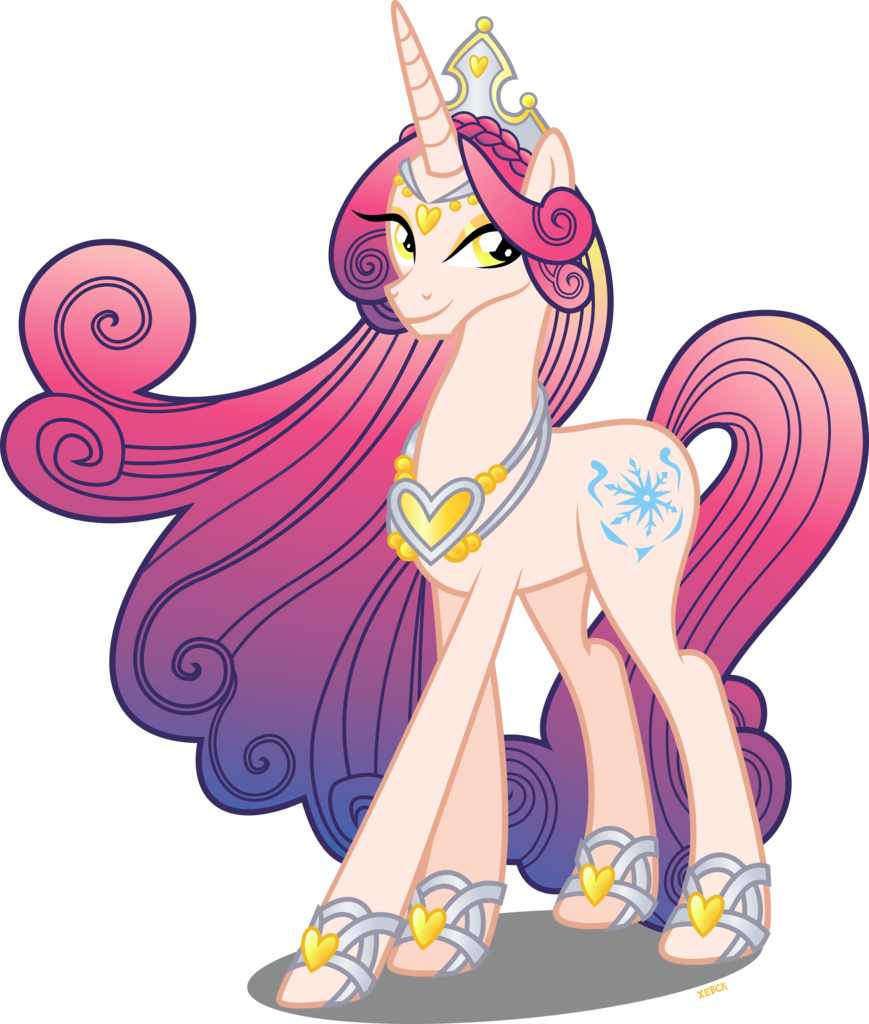 Xebck, Crystal Pony, Female, Fiendship Is Magic, Gradient - Mlp Queen Amore (869x1024)