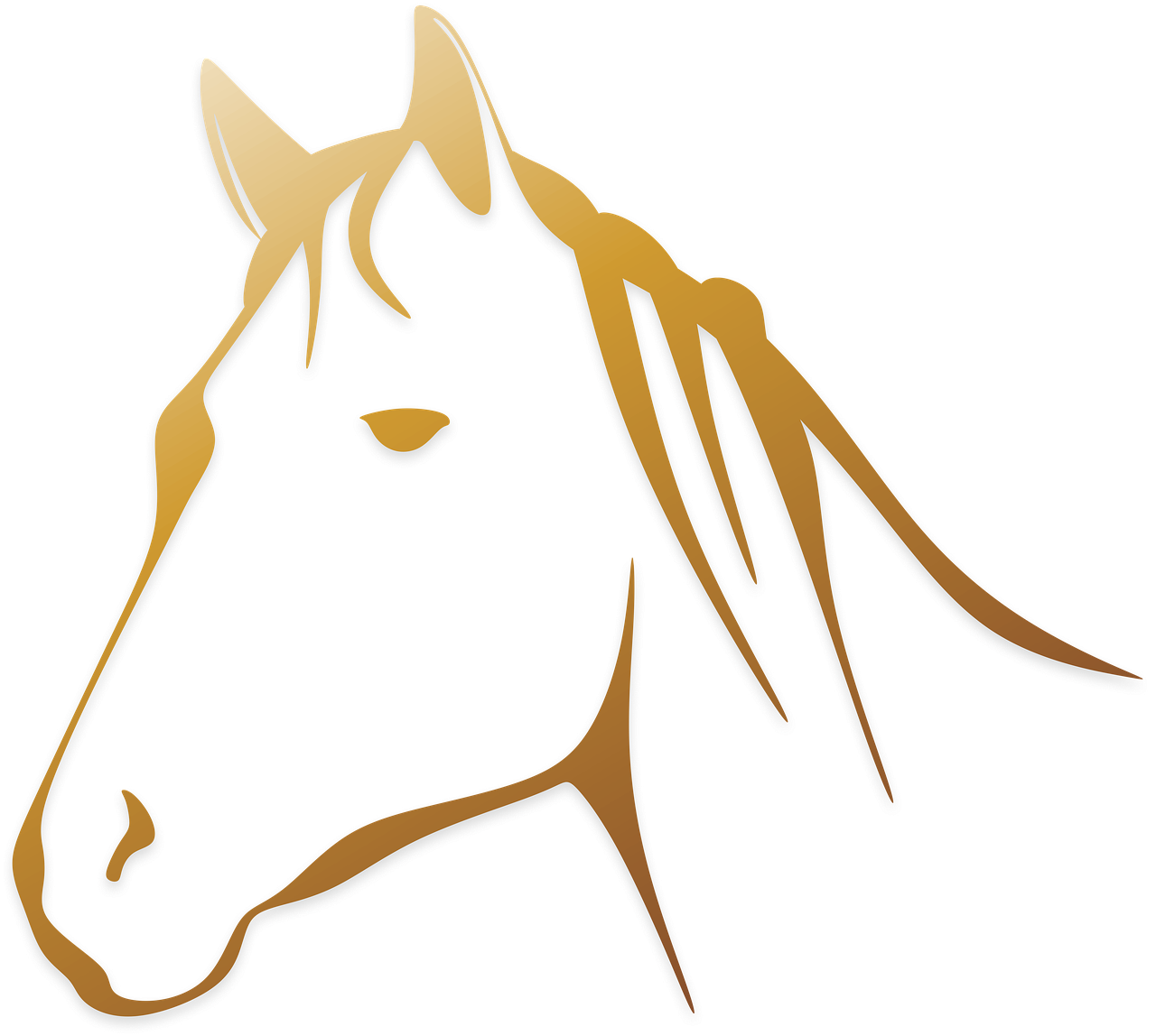 Horse Animal Horse Head Logo Png Image - Gambar Sketsa Kepala Kuda (1280x1148)