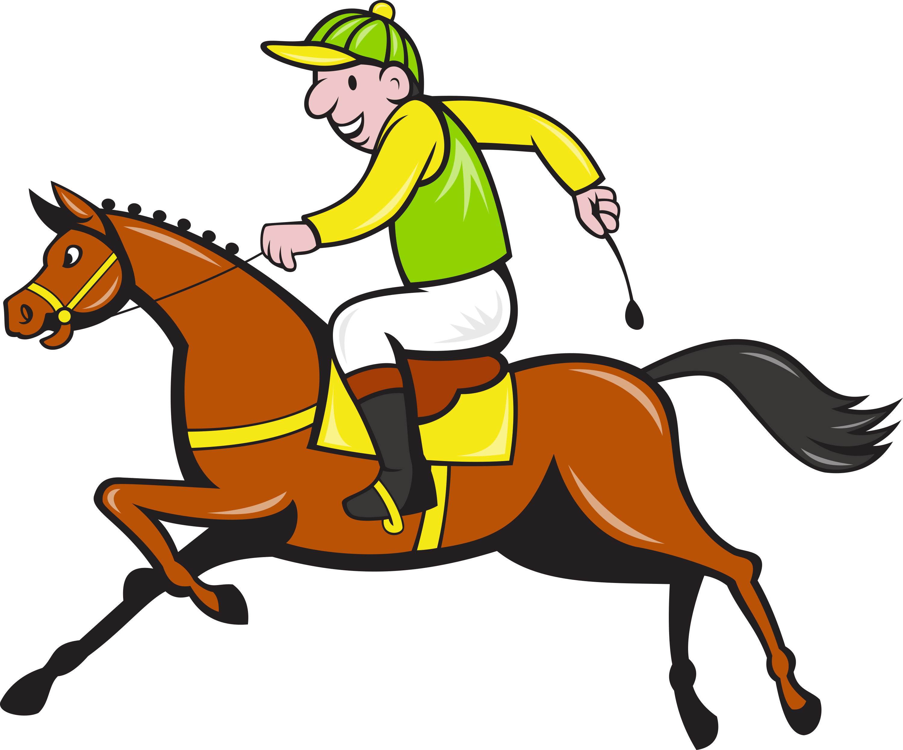 Png Jockey Transparent Jockey - Jockey Cartoon (3000x2492)