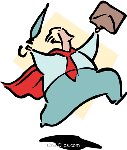 Business/superman Royalty Free Vector Clip Art Illustration - Business/superman Royalty Free Vector Clip Art Illustration (408x480)