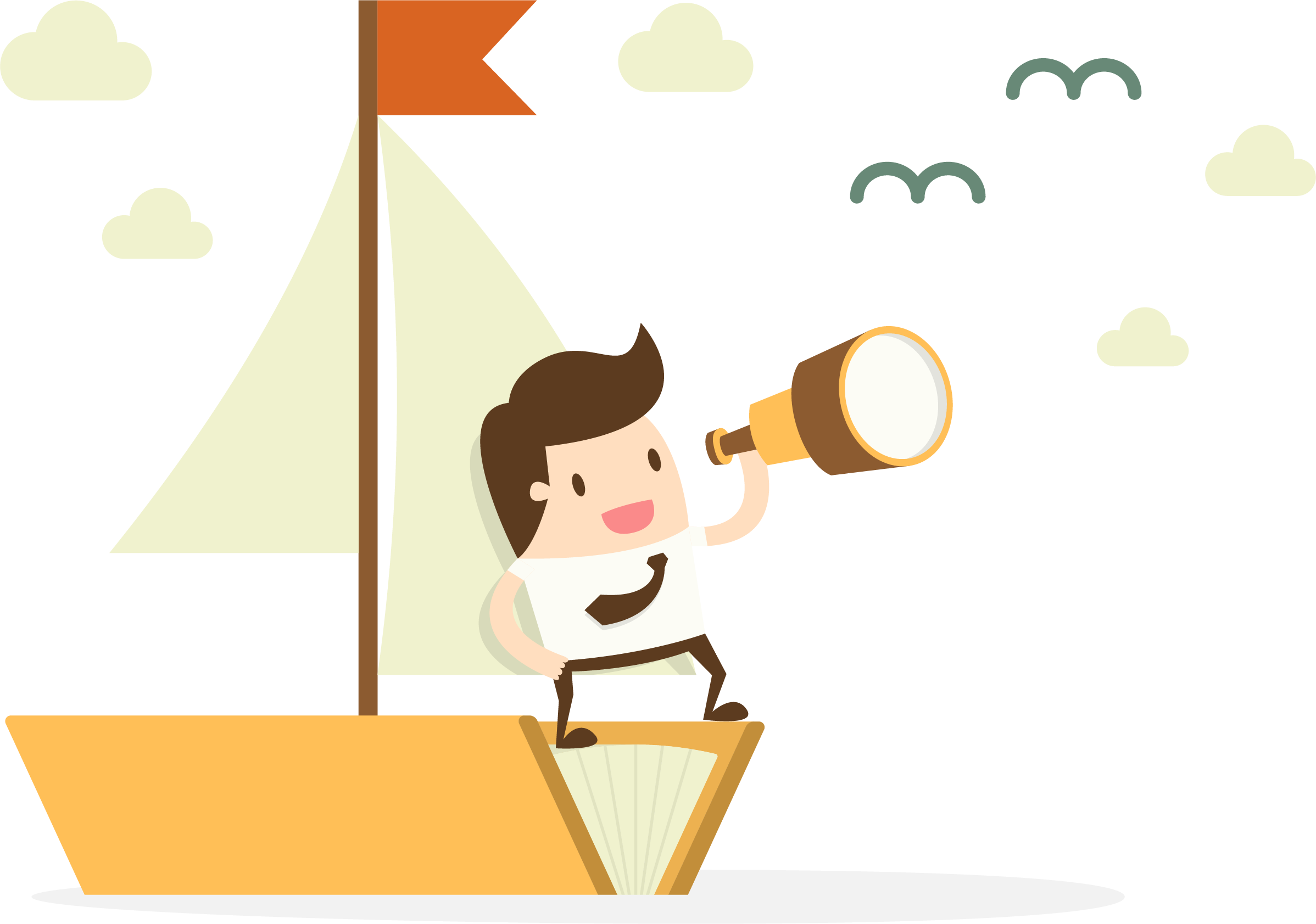 Vector Sail Voyage 2396*1683 Transprent Png Free Download - Cartoon (2396x1683)