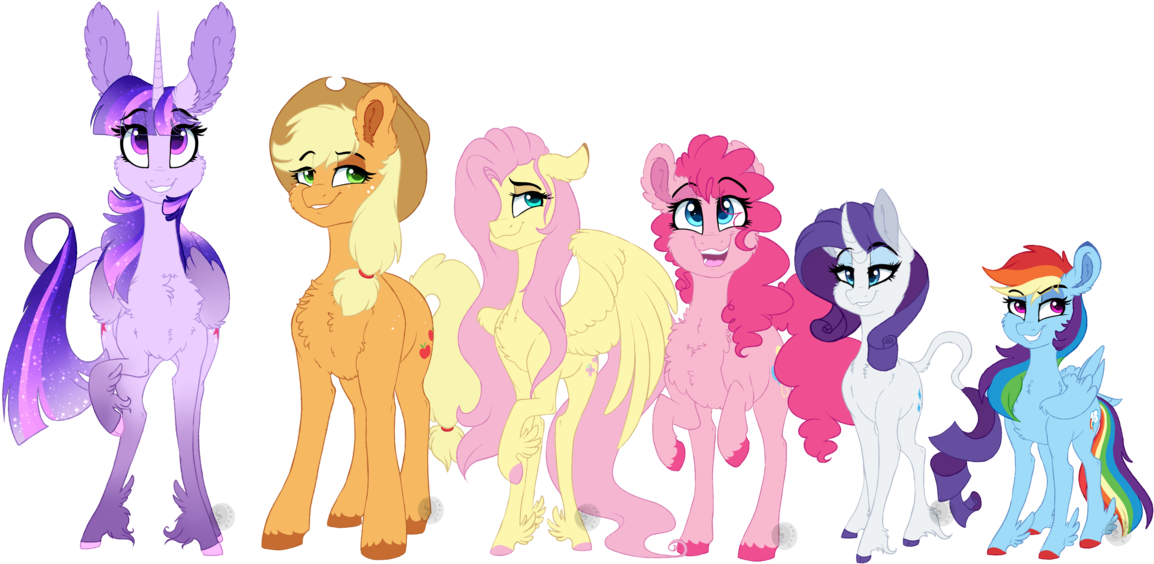 My Little Pony - Mlp Headcanon Mane 6 (1194x669)