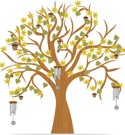 Mini Tree Medium Tree - Remembrance Tree Png Transparent (400x500)