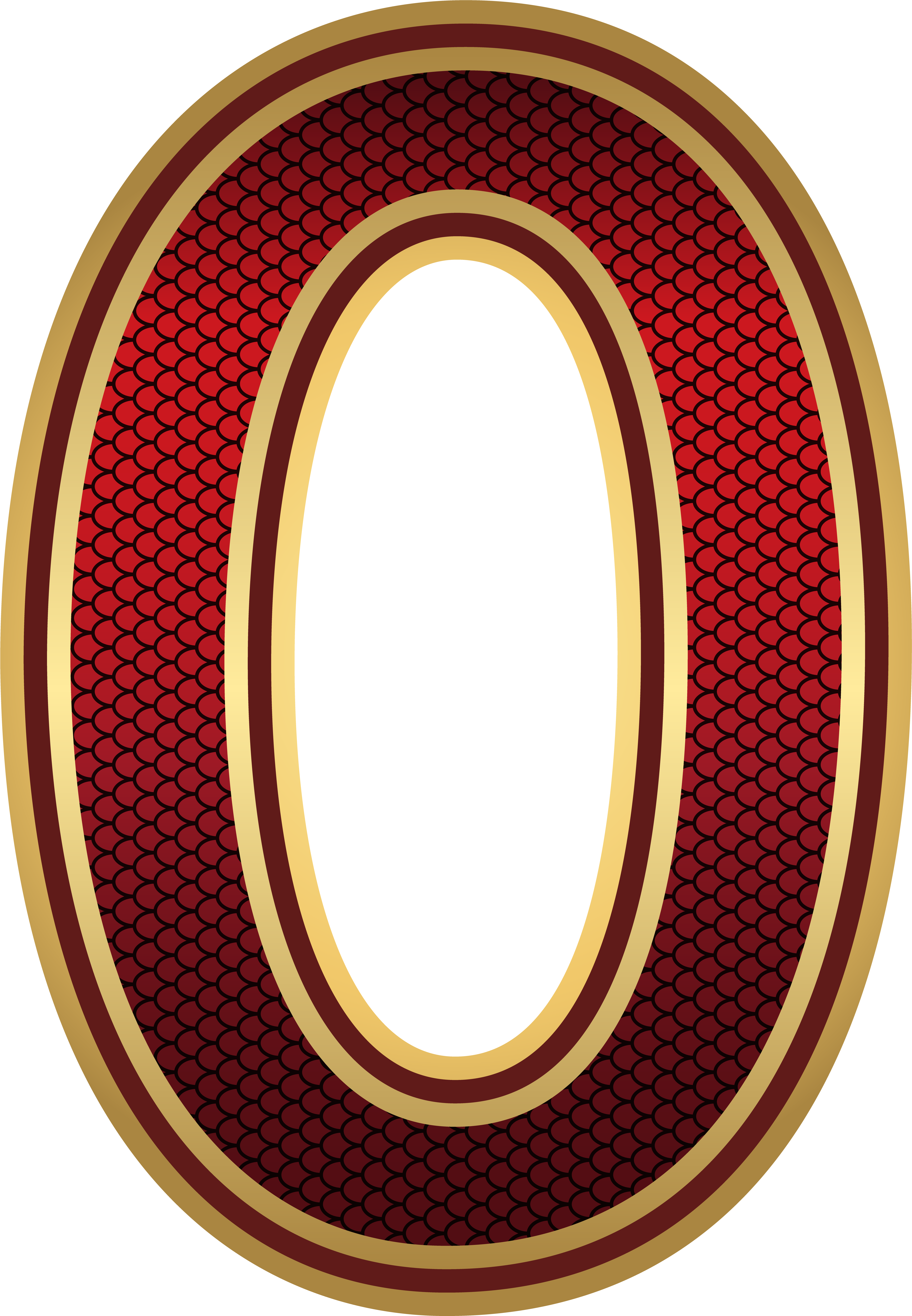 Red And Gold Number Zero Png Image - Red And Gold Number Zero Png Image (5564x8000)