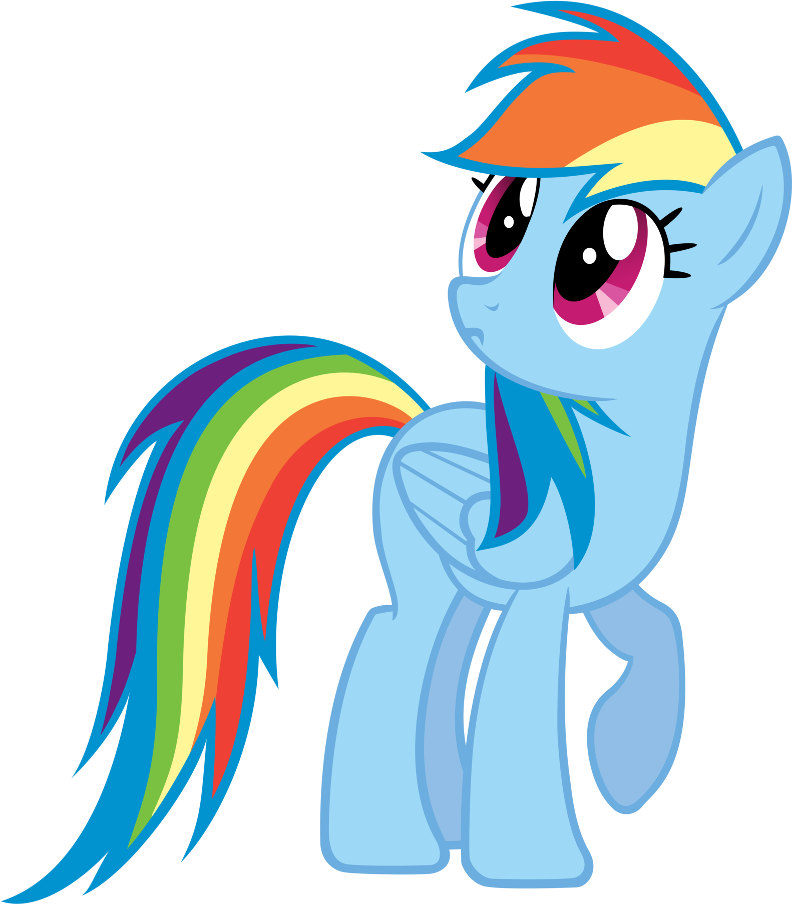 Rainbow Dash, Wat By Bernd01 - Friendship Is Magic Rainbow Dash (1600x1812)