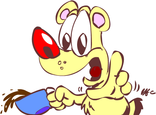 Bumblezel-coffee Time By Spongefox - Cartoon (550x400)