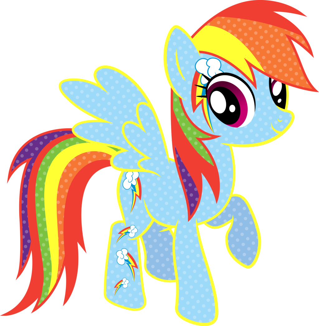 Rainbow Dash Cutie Mark Coloring Page For Kids - Cutie Mark Magic Rainbow Dash (1024x1046)