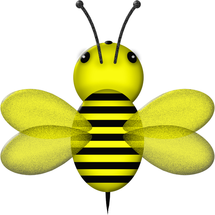 Bee Clipartbuzz Beebumble - Bee (739x741)