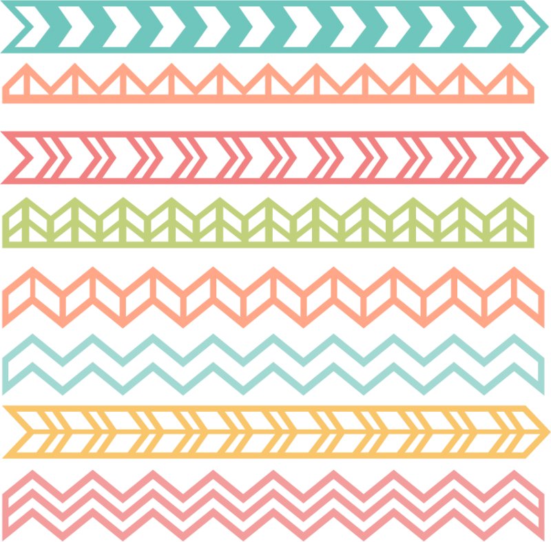 Chevron Borders Svg Cut Files Chevron Borders Scal - Chevron Border Transparent Background (800x787)