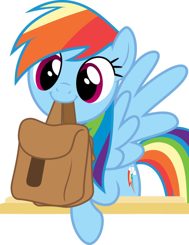 Cute Dashie Holds Bags By Pink1ejack - Dashie Cute.