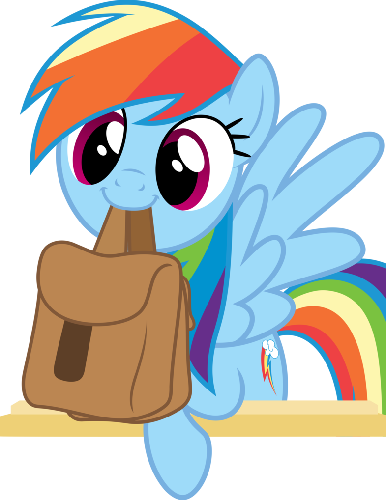 Cute Dashie Holds Bags By Pink1ejack - Dashie Cute (785x1018)