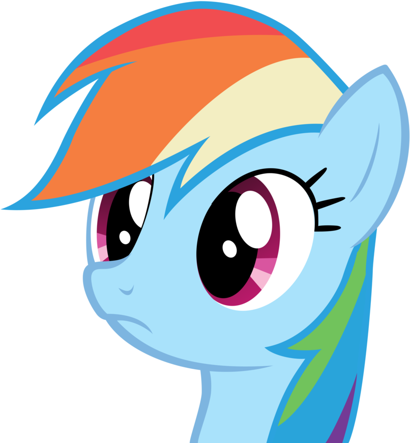 Image - My Little Pony Rainbow Dash Head (900x880)