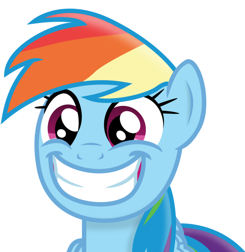 Happy Rainbow By Paulysentry - Happy Rainbow Dash (875x914)