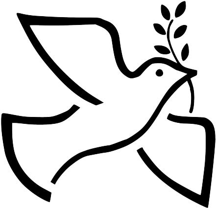 Cruz Blanca Clipart 4 By Zachary - Dove Olive Branch Clip Art (450x435)