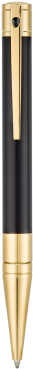 Yellow Gold Finish Black Ballpoint Pen - Writing Implement (408x408)