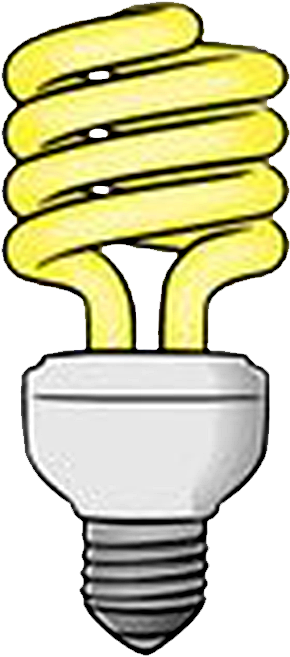 Fluorescent Light Bulb Clipart - Incandescent Light Bulb (342x721)