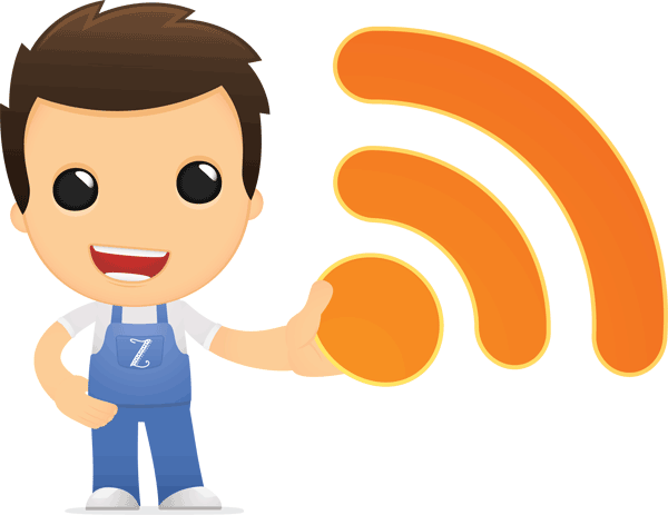 Rss - Iphone Repair Cartoon Man (600x463)