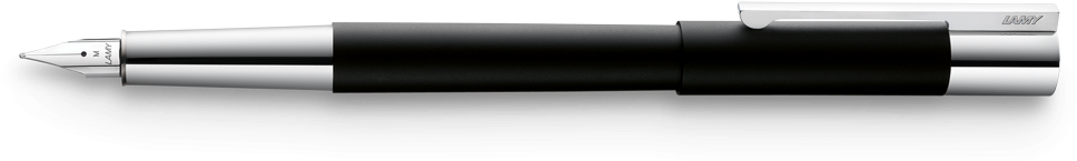 Lamy Scala Black Fountain Pen M - Lamy Scala Black Rollerball (980x450)