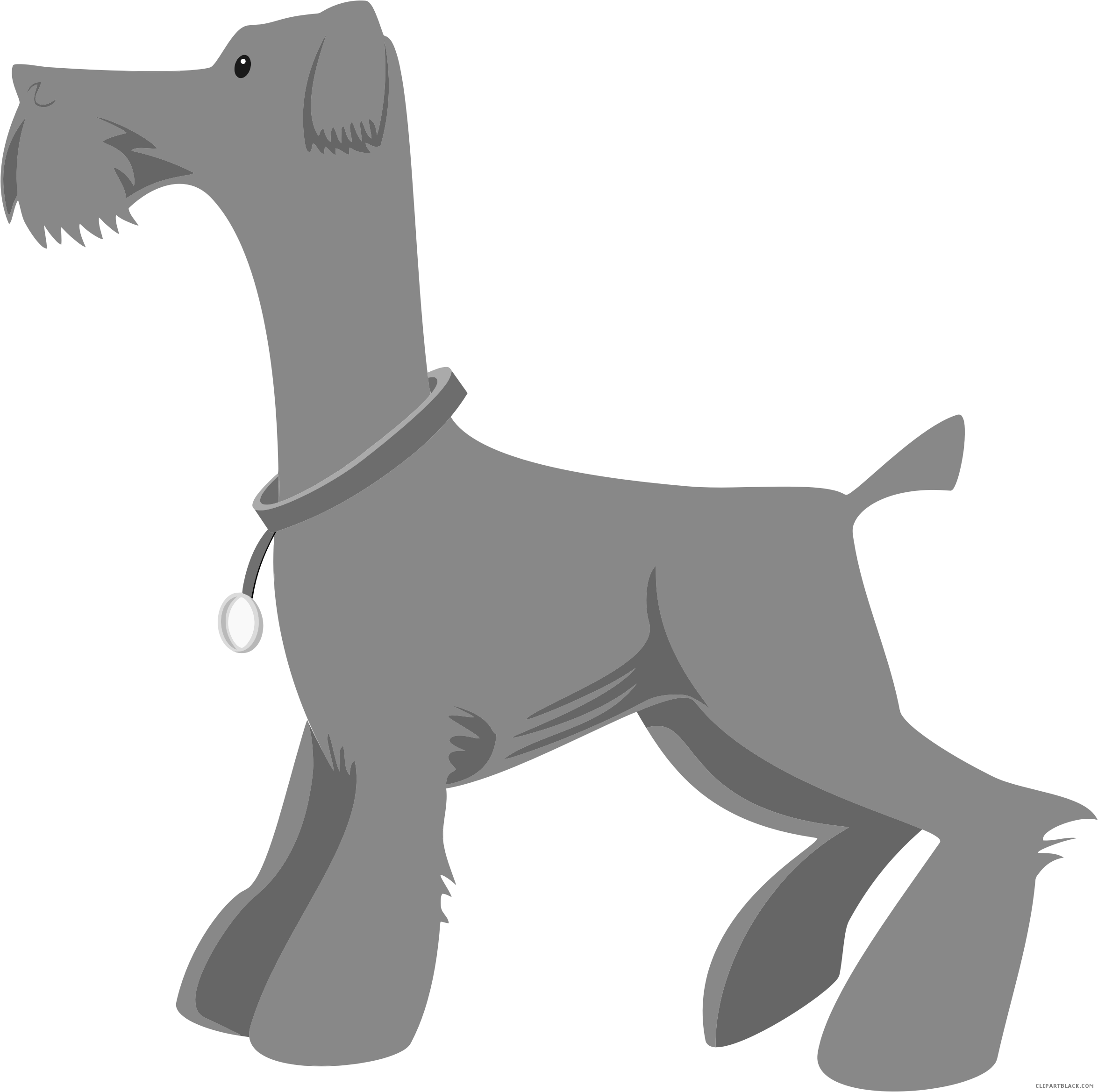 Dog Huge Animal Free Black White Clipart Images Clipartblack - Dog (2350x2338)