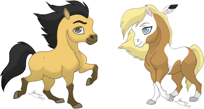 Mustang Pony Drawing Chibi Fan Art - Chibi Horse Drawing (1024x617)