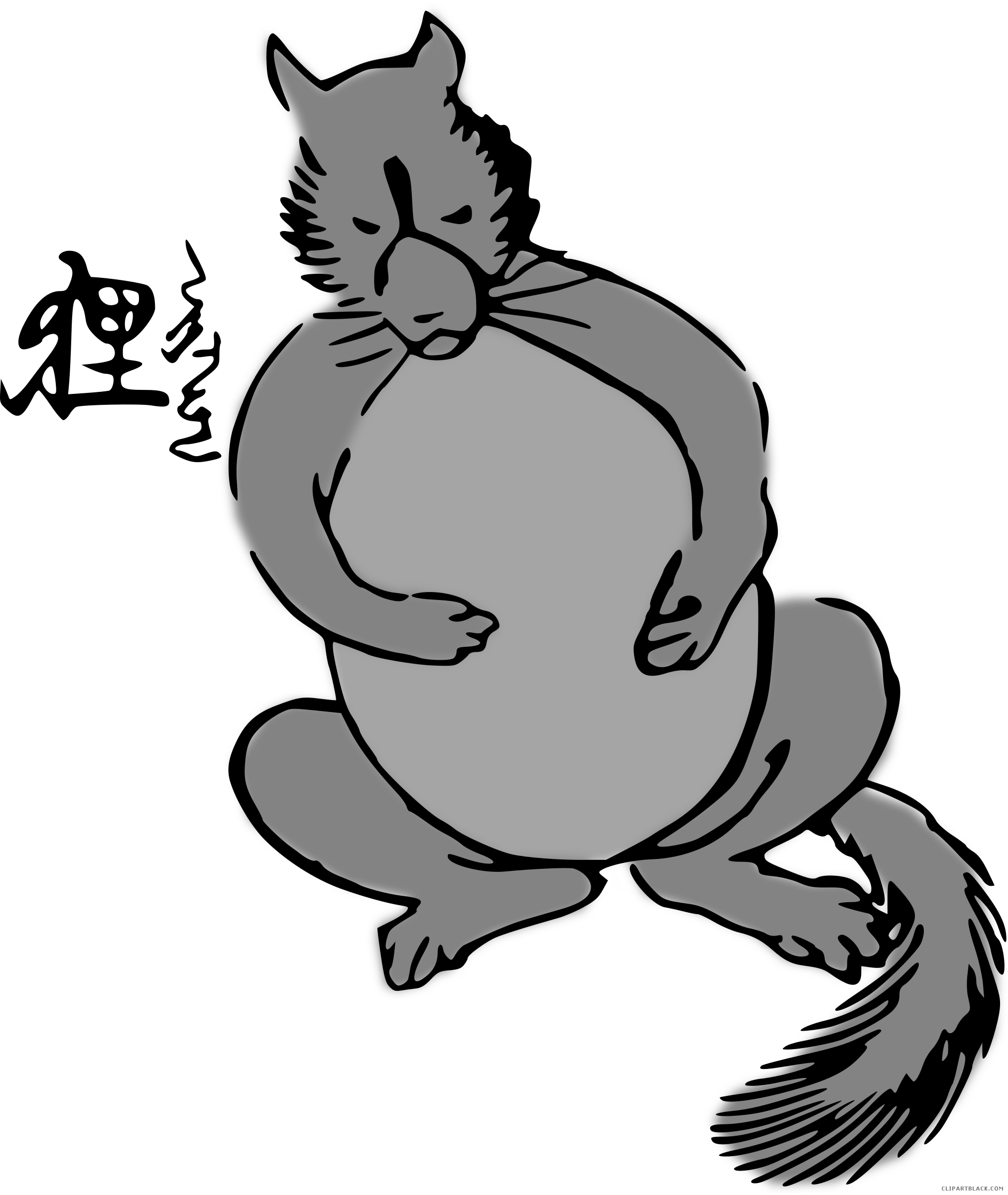 Dog Huge Animal Free Black White Clipart Images Clipartblack - Clip Art (2024x2400)