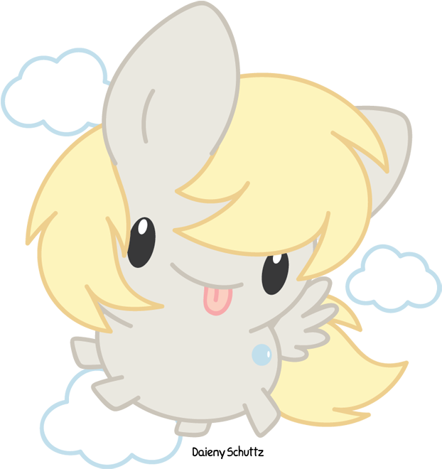 Chibi Derpy By Daieny - Chibi (650x688)