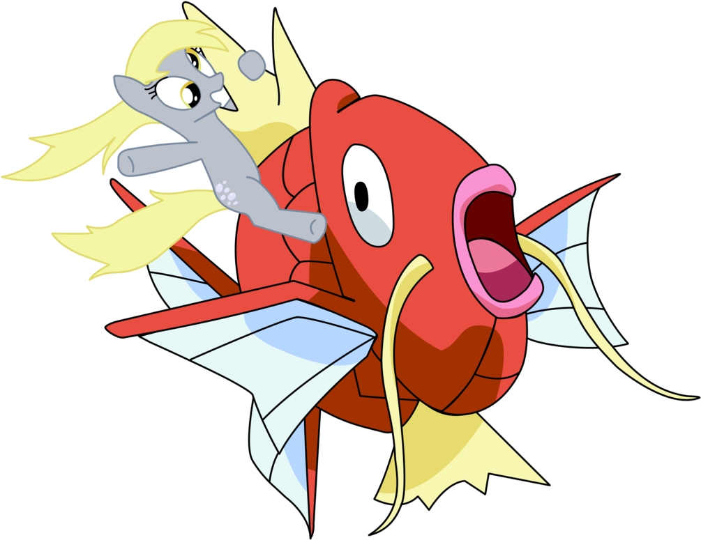 Metalbeersolid, Derpy Hooves, Female, Magikarp, Mare, - Derpy Hooves (1018x784)