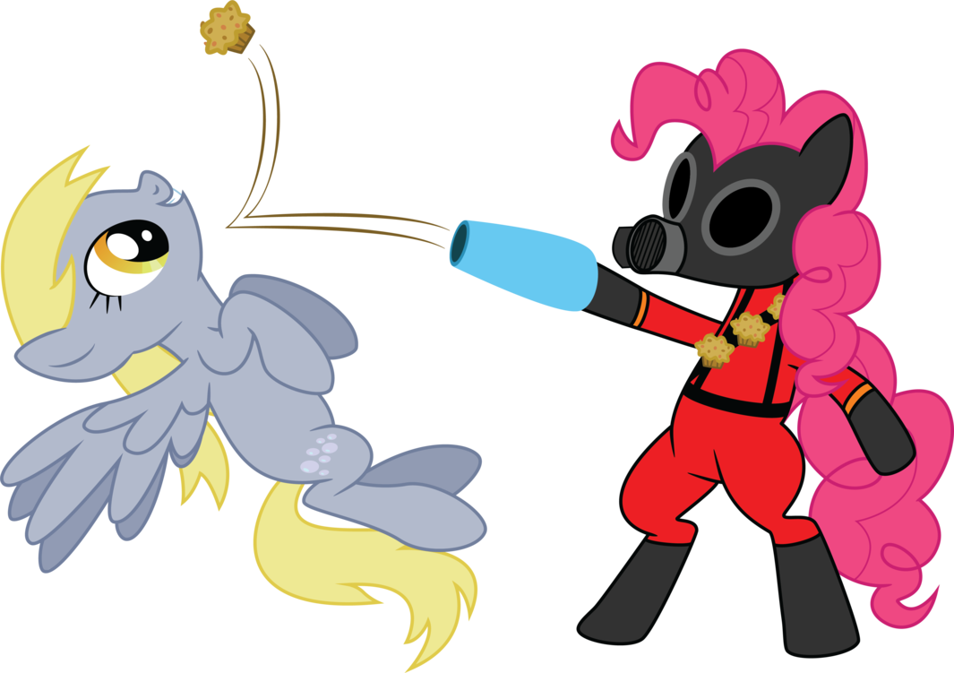 Derpy Hooves With Pinkie Pie Pyro By Ivanspacebiker - Derpy Hooves And Pinkie Pie (1065x751)
