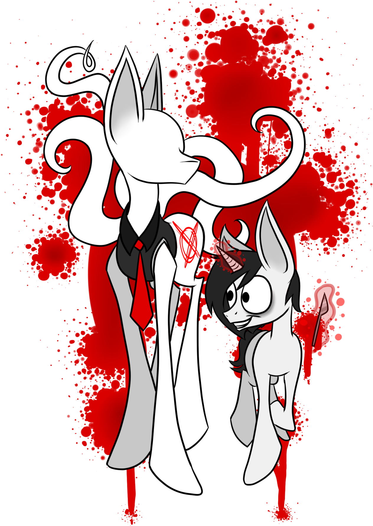 Jeff And Slenderpony By Winter-hooves - Slenderman (1280x1812)
