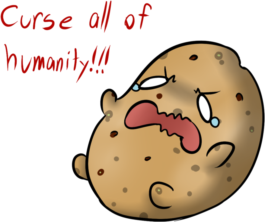 Derpy Potato By Puppymintmocha - Derpy Potato Png (982x814)