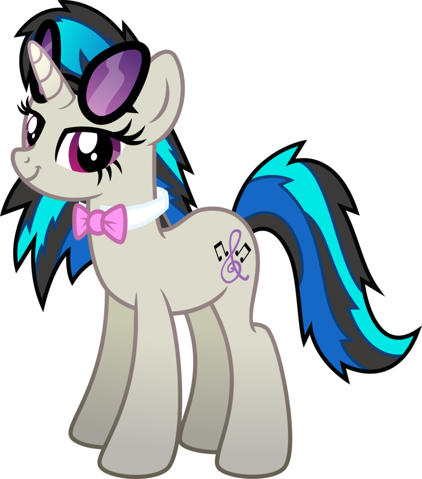 Fusion Of Vinyl Scratch And Octavia By Osipush - Octavia And Vinyl Scratch (839x953)