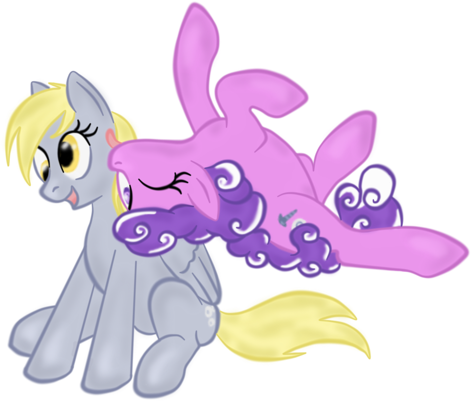 Kiss By Virenth - Mlp Derpy And Screwball (950x800)
