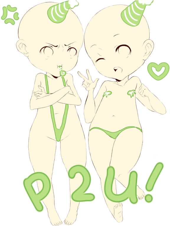 Chibi Bases By Takooochan - Cartoon (600x792)