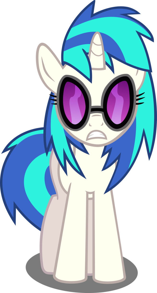 Vinyl Scratch Vector By Cloudsdalecompan - Dj Pon 3 Front View (655x1219)