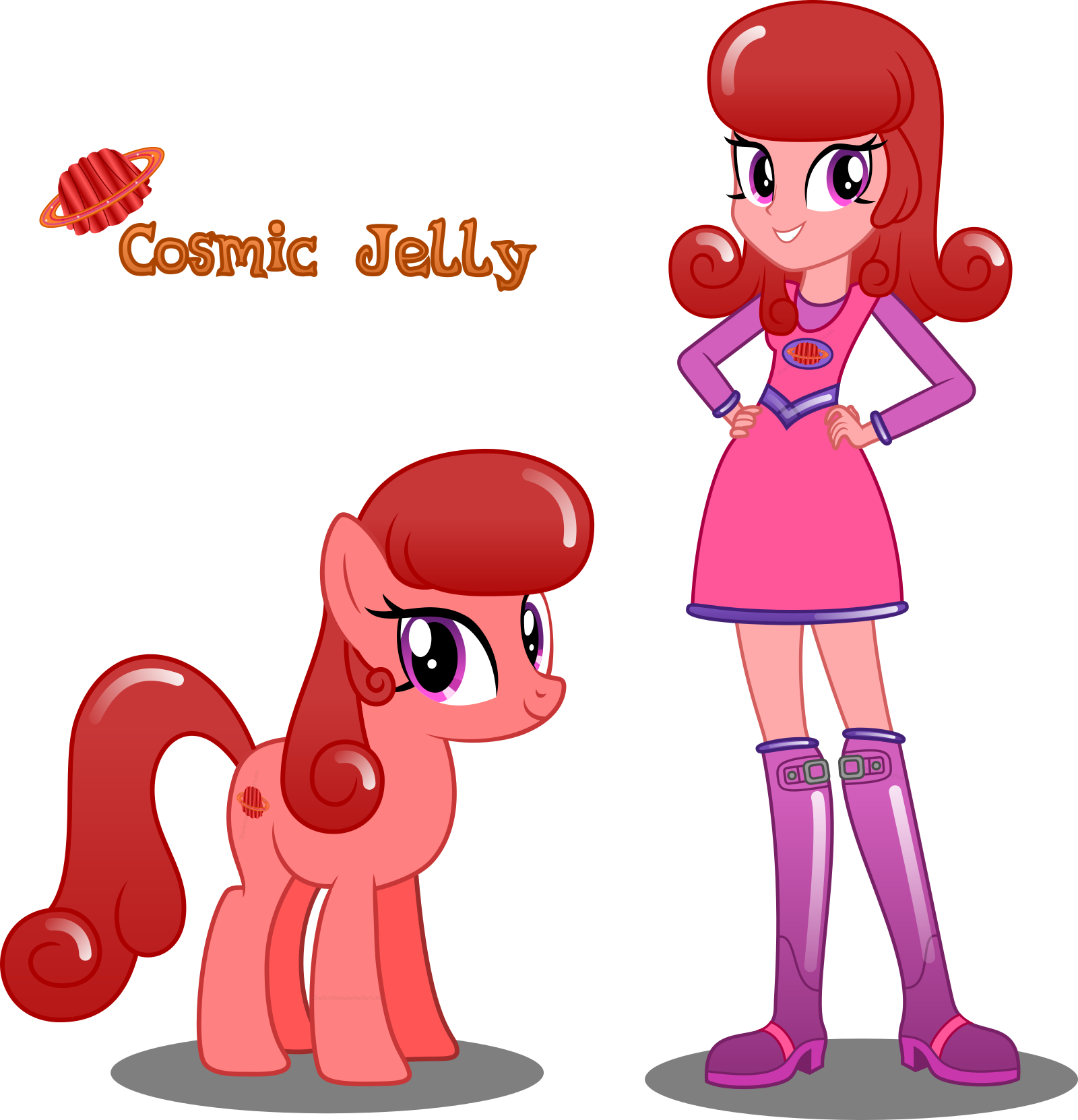 Vector By Electricgame - Equestria Girls Cosmic Jelly (1600x1662)
