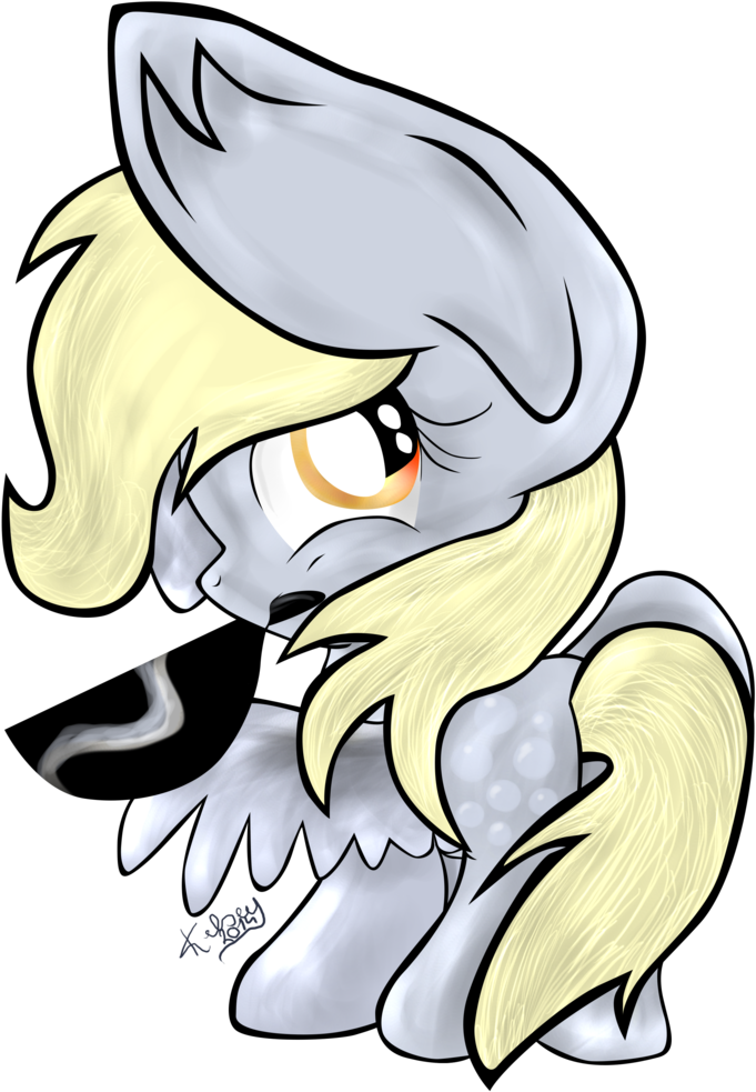 Kelsey139, Chibi, Derpy Hooves, Female, Mare, Mouth - Cartoon (768x1024)