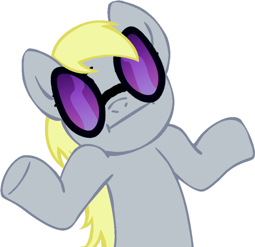 Sizes Vinyl Scratch And Derpy - Derpy Pony Meme (945x945)