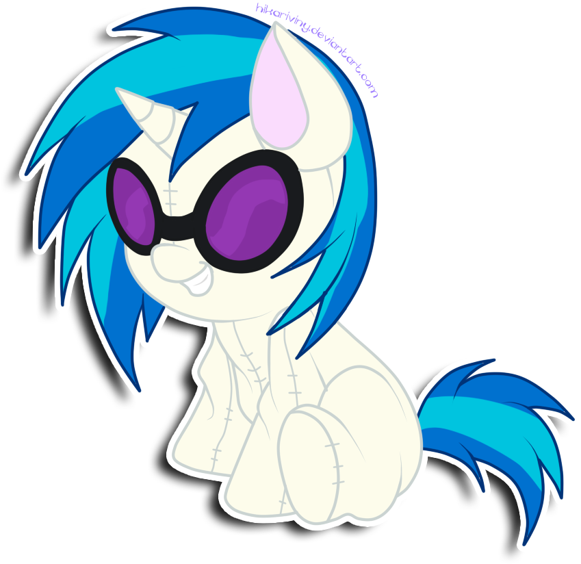 Vinyl Scratch Plushie By Hikariviny On Deviantart - Phonograph Record (955x909)