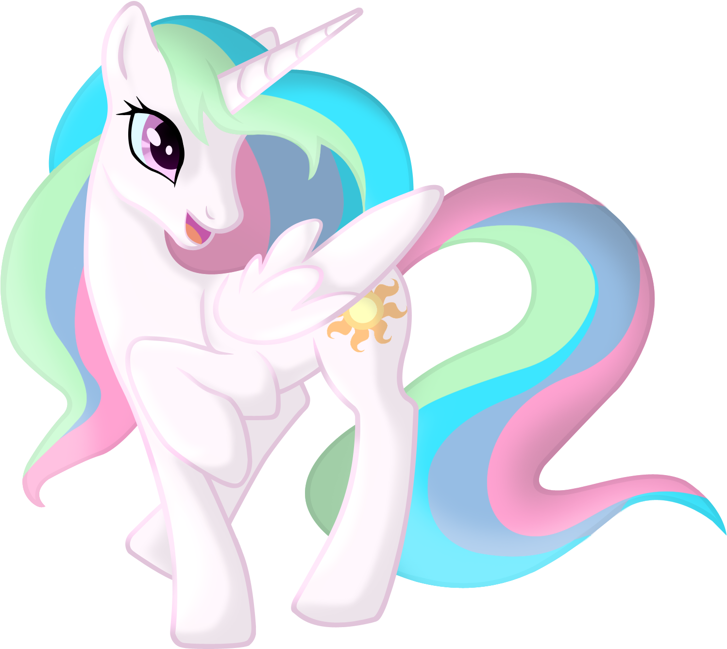 Princess Celestia Twilight Sparkle Rainbow Dash Princess - My Little Pony: Friendship Is Magic (1615x1428)