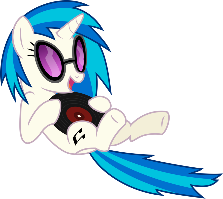 Vinyl With Vinyl And Glasses By Namelesshero2222 - My Little Pony: Friendship Is Magic (920x869)